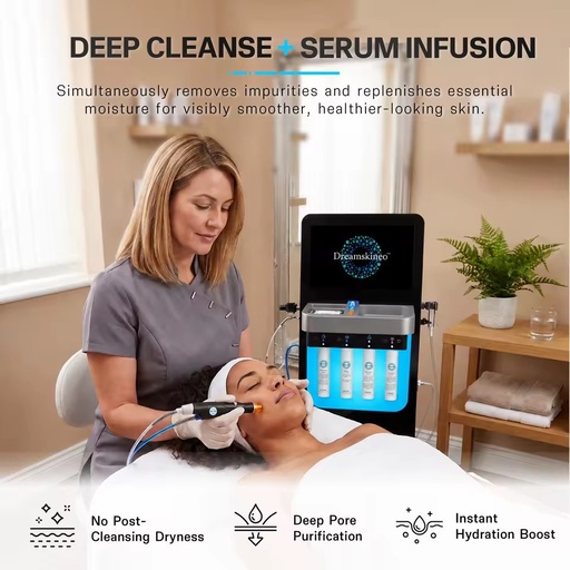 2026 Professional Dreamskineo Aqua Peeling Machine Hydra Spa Handheld Oxygen Facial Diamond Dermabrasion Hydro Serum Hydrating