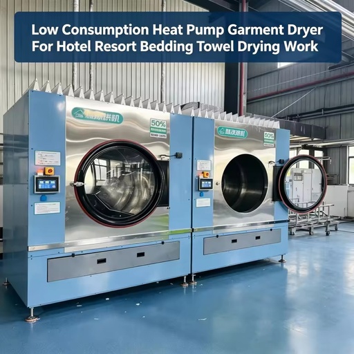 Large Load Garment Dryer EVI Low Temp Non Condensing Heat Pump Equipment
