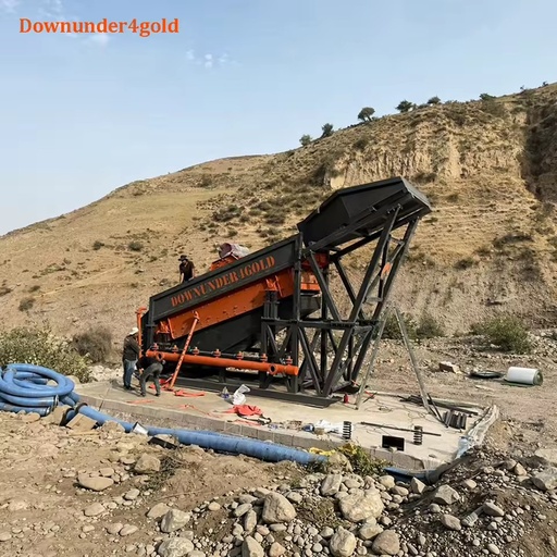 Energy Saving Gold Shaker Deck Large-scale Automatic Gold Washing Plant with Multi-Stage Screening for Riverbed Gold Panning