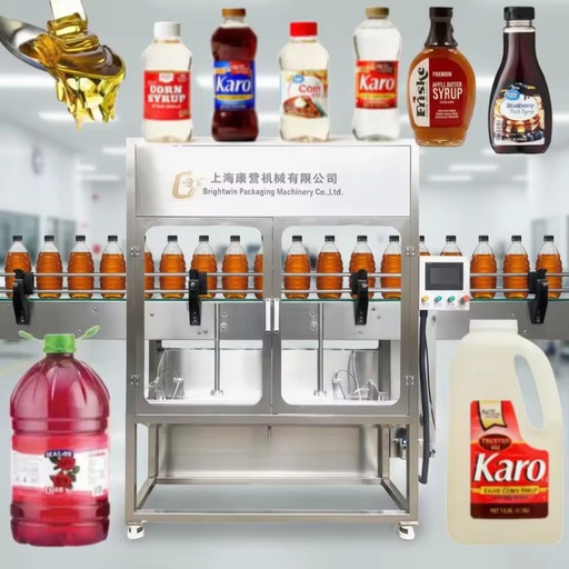 Automatic Bottle Liquid Filling Machine for Honey, Juice, Jam & Sauce | High-Viscosity Food Filling Equipment