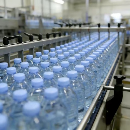 12000BPH PLC Controlled High-Accuracy Automatic Water Filling Machine for Glass & Plastic Bottles with Gear and Motor