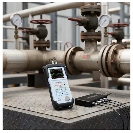 OEM Real-Time Communication UT Equipment YUSHI High Precision Ultrasonic Thickness Gauge with Real Time A Scan B Scan
