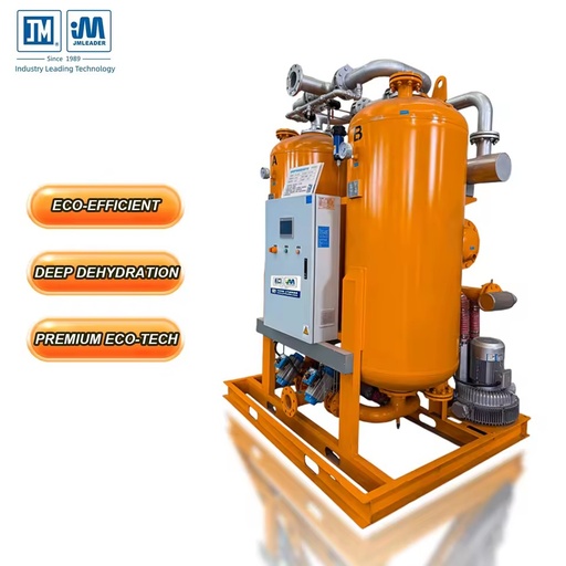 55Nm/min Adsorption Air Dryer Blower Purge Heated Regenerative Desiccant Dryer Zero Air Loss Low Dew Point Compressor Dryer