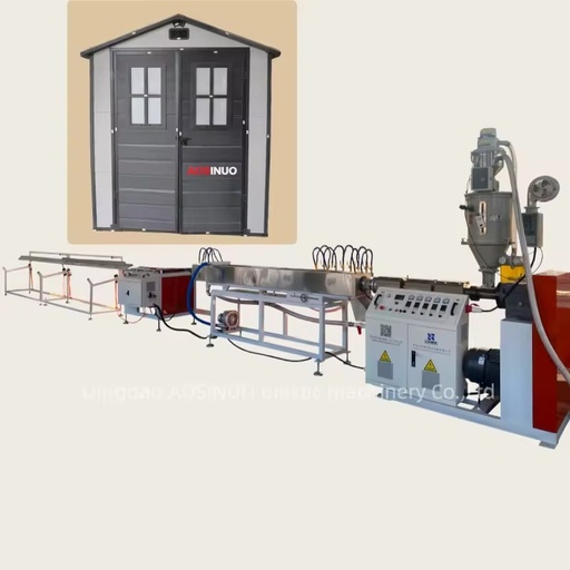 PP Outdoor Tool Shed Equipment PVC Plastic Steel Door Window Profile Extrusion Production Line Zhongnuo Complete Specifications