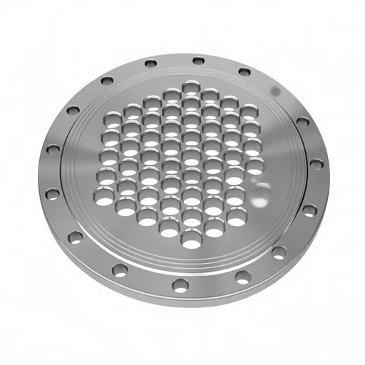 Customization Stainless Steel Mesh Large Diameter Forged Condenser Tube Sheet Flange