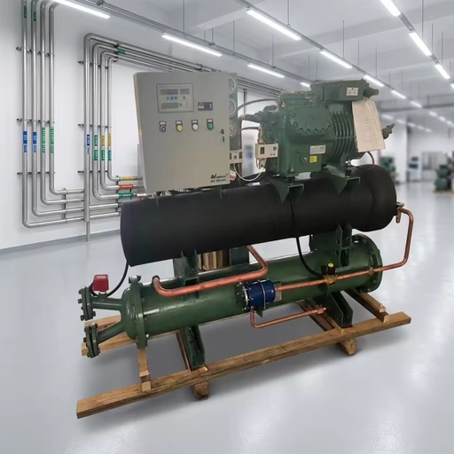 Compact 30HP Seawater Cooling Unit -35C 380V R404A Motor Pump Gear Engine Semi-Hermetic Compressor Energy Saving Remote