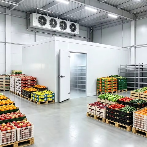 Unite De Refrigeration Condensation Entrepot Frigorifique Stockage a Froid Chiller Room Walk in Cooler Cold Room Equipment