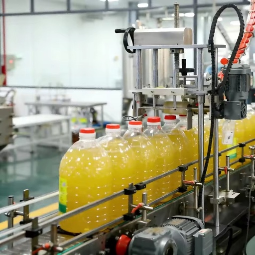 New Professional Electric PLC-controlled 5000BPH High-Accuracy Vegetable Oil Bottling Plant Automatic Edible Oil Filling Machine
