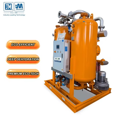 38Nm/min Blower Heated Adsorption Air Dryer for Industrial Compressors Zero Purge Low Dew Point Desiccant Compressed Air Dryer