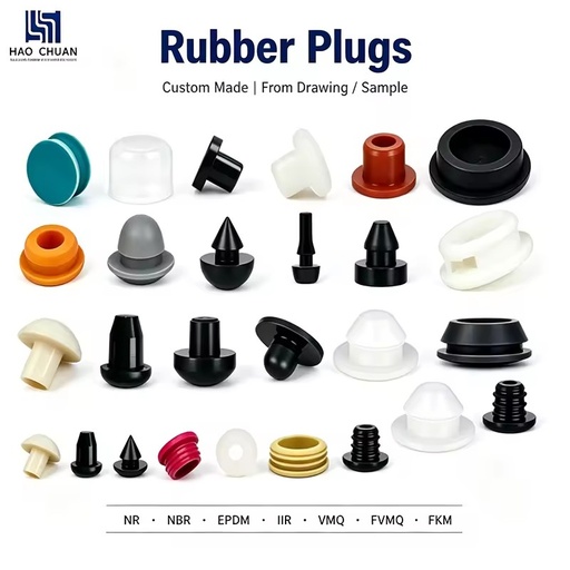 Custom Rubber Plug End Cap Stopper Nonstandard Anti Dust Waterproof Silicone Seal for Cartridge Heavy Duty Industrial Parts ODM
