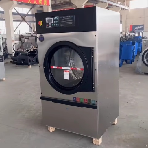22kg Electric 220V Three Phase High Efficiency Fully Automatic Industrial Tumble Dryer with Steam for Hotels Commercial Laundry