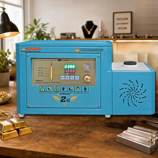 Mini Induction Melting Furnace 1kg Portable Gold Smelter Machine Electric Heating Digital Control Jewelry Making Equipment