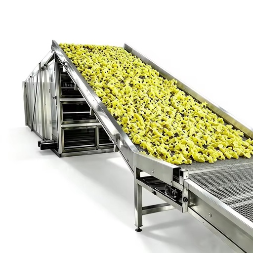 Fruit Vegetable Mesh Belt Dryer Continuous Industrial Food Dehydrator Machine SUS304 PLC Controlled