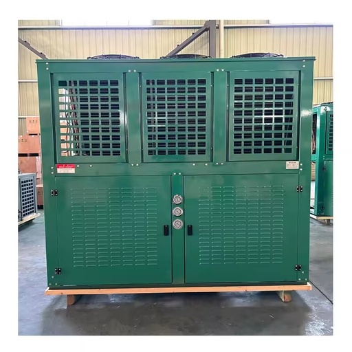 20-50HP 380V R410A Automatic Motor Gear Cool Room Freezer Refrigeration Unit Pump Engine Compressor Remote Monitoring V-shaped