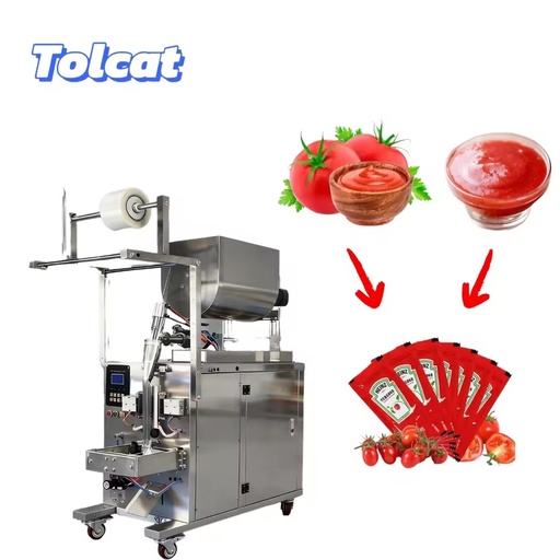 Automatic Tomato Paste Filling and Sealing Packaging Machine Small Bag Oil Honey Packet Machine Chili Sauce Packing Machine
