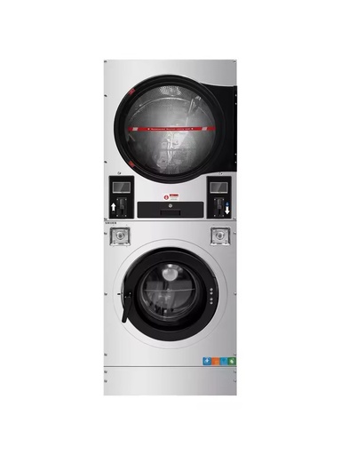30KG Stackable Washer Dryer Commercial Laundry Equipment CE 304 Steel OEM Supply for Self-service Laundry Hotel Hospital