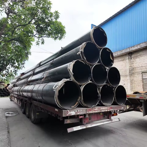 Brand Bridge Construction Piling Material Q355B/Q235B Section Large Diameter Abrasive Blasted Spiral Welded Steel Pipe