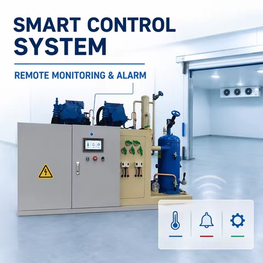 Industrial Screw Refrigeration Plant Equipment for Food Factory Cold Room and Logistics Storage Projects