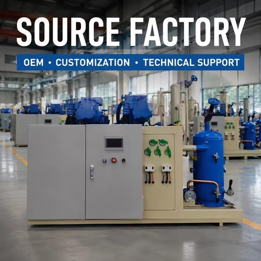 Customized Screw Condensing Unit Manufacturer for Cold Room Projects Food Processing and Refrigeration Engineering