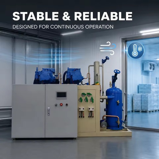 Advanced Screw Compressor System for Industrial Refrigeration Plants Cold Storage Centers and Food Factories