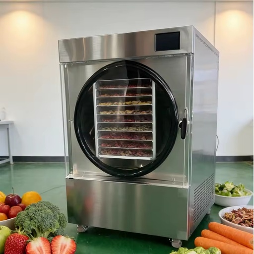Stainless Steel Electric Heating 220V 1000W High Productivity Energy Saving Home Vacuum Freeze Dryer Drying Food Processing