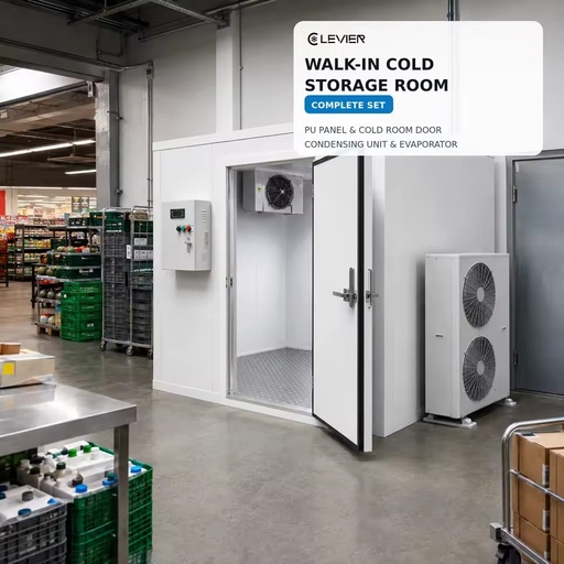 Walk-in Cold Storage Room Complete Set for Commercial Food Cold Storage with Complete Refrigeration System