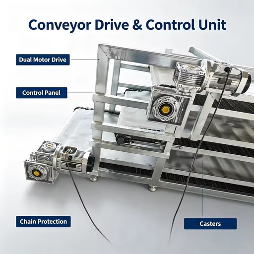 Factory Direct Supply Universal Industrial Conveyor Custom Color Frame for Automated Production Equipment