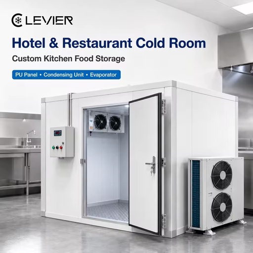 Restaurant Walk-in Cold Room for Hotel Kitchen Food Storage with Custom PU Panel and Refrigeration System