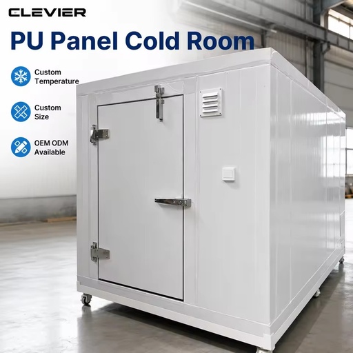 Commercial Cold Room for Restaurant Food Storage with Custom Size PU Panel and Refrigeration System