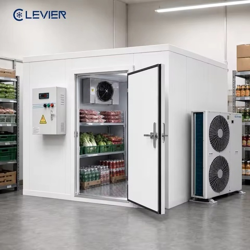 Small Cold Storage Room for Meat and Beverage Storage with Condensing Unit and Refrigeration System