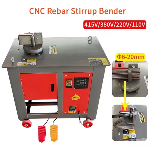 Factory Direct Sales Electric Steel Bar Bending Machine for Construction Stirrup Bending Machine Pipe Rebar Bending Machine