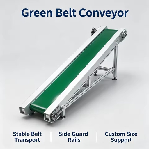 High Efficiency Material Transport Conveyor Stable Running Automated Handling Machine For Manufacturing Workshop