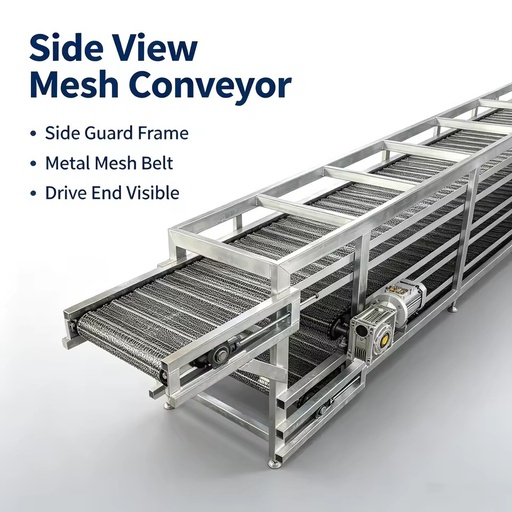 Universal Industrial Material Conveyor System For Packaging Logistics Food Processing Industry