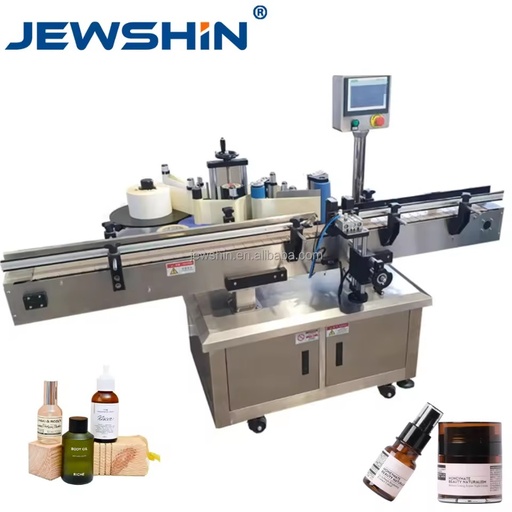 Small Bottle Labeler Sticker Applicator Automatic Round Labeling Machine for Plastic Bottles Essential Oil Cosmetic Packaging