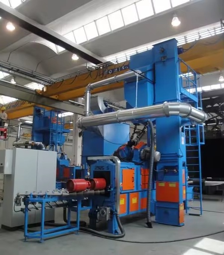 CE ISO Electric Steel Tube Shot Blasting Machine Abrator for Pipes Surface Cleaning Deflashing Burnishing with Motor