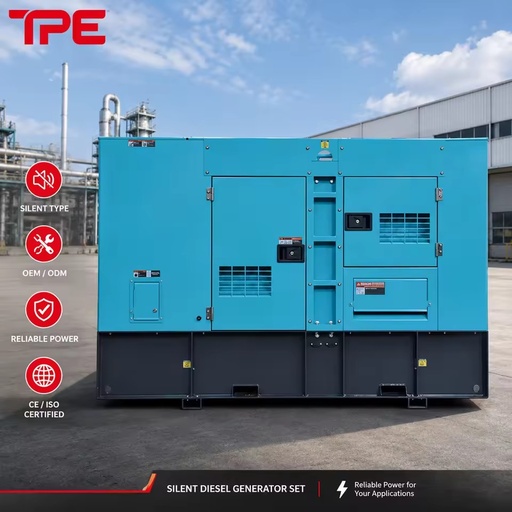 100kva 3 Phase Silent Diesel Generator Soundproof Water Cooled 200kva 300kva 400kva with Digital Display Panel