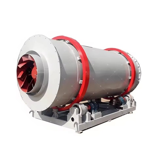 Wet Powder Rotary Dryer Machine Three Cylinder Drum Quartz Sand Cement Slag Competitive Price Engine Driven Stainless Steel PLC