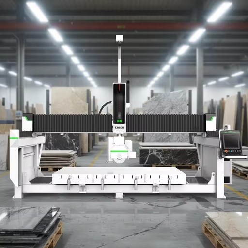 ATM Cutting Water Jet 5 Axis CNC Router Bridge Saw Stone Cutter Machine Servo Motor Pump Bearing for Quartz Marble Granite Slab