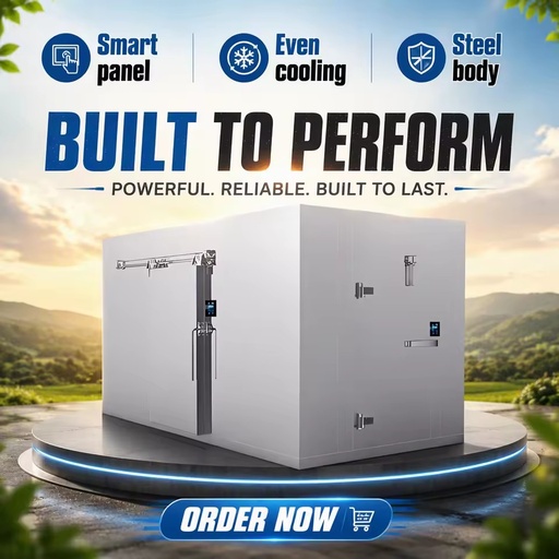 High Efficiency Inverter Cold Room Unit Energy Saving Commercial Walk in Freezer Industrial Cold Storage Equipment System