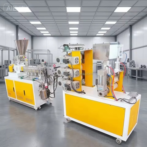 University Research Lab Experiment Equipment Co-rotating Twin-screw Extruder for PLC Control High Automation Wire Motor