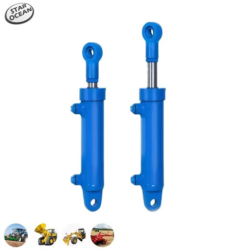 Factory Custom Welded Hydraulic Cylinder Clevis Mount Agriculture Hydraulic Cylinder for Tractor Harvester Trailer