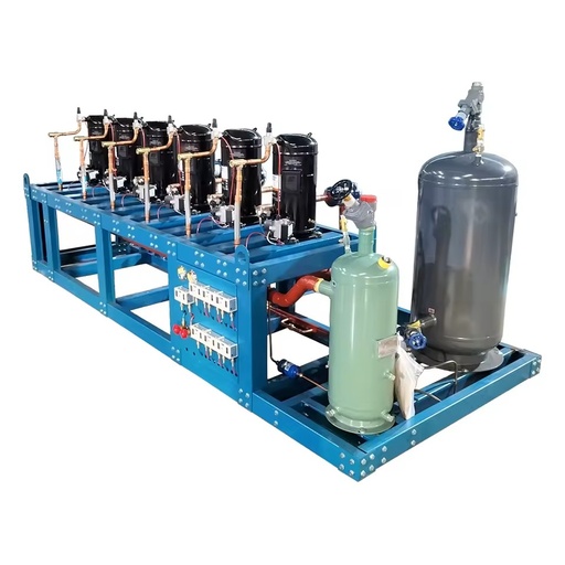 6KW Energy Saving Air-Cooled Piston Condensing Unit for Frozen Meat & Seafood Cold Rooms