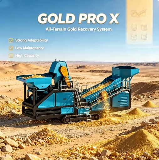 Portable Gold Washing Equipment for Small-scale Alluvial Gold Mining in Africa, Equipped with Trommel Screen & Jig Machine