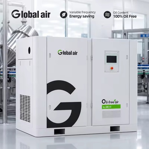 Oil-Free Screw Air Compressor 15kw 2.4m³/min 8bar 86cfm 380V 415V for Medical Dental Clinics & Laboratory Equipment CE