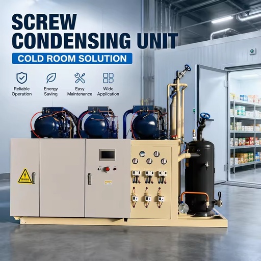 Factory Direct Screw Cooling Equipment with Branded Compressor for Refrigeration Engineering Applications