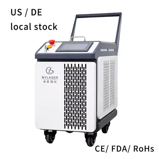 BingYan Pulse Laser Cleaner 300W JPT Handheld Laser Cleaning Rust Paint Removal Machine for Mold Aluminum Wood Portable