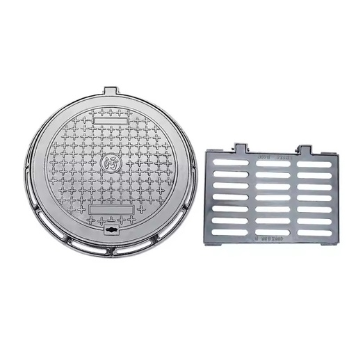 Sewer Drain Lid Ductile Cast Iron Grate for Construction with Black Color EN124 Standard Customizable Sizes