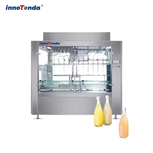 Factory Wholesale Linear Gravity Liquid Filling Machine SUS304 Automatic Bottler for Water, Alcohol, Liquid Soap