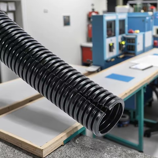 PP V0 Flame Retardant Corrugated Conduit for Electrical Enclosure, Oil Resistant Flexible Plastic Tube