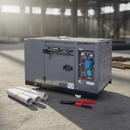 Portable 6kw Diesel Generator with ATS Low Noise CE/EPA Certified 1 Year Warranty for Building Backup Power